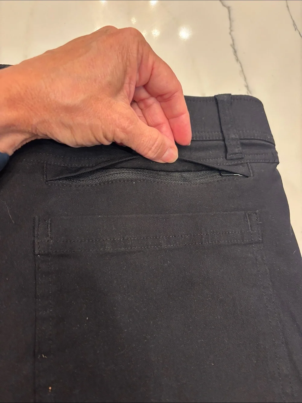 Weatherproof Men's Straight Chinos in black- 36x34